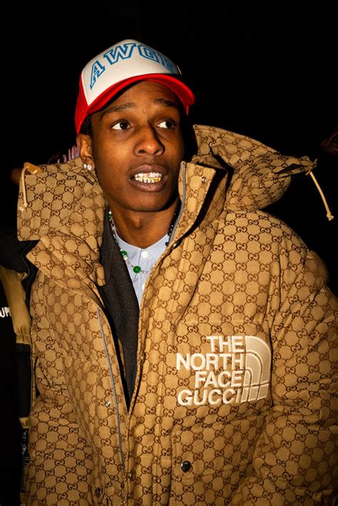 gucci the north face asap rocky|Gucci x north face puffer.